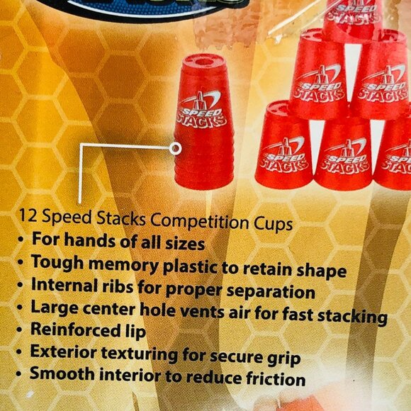 Speed Stacks Competition Cups Authentic Sport Stacking Set -Red Brand New - Picture 12 of 16